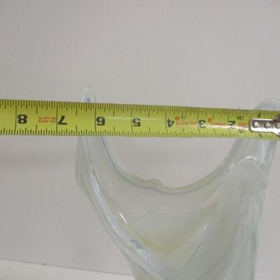 Sooner Ozark Art Glass Hand Blown Glass Tulip Vase Approx 14" Tall #13