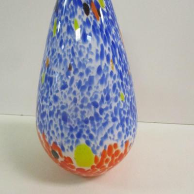 Venini Murano Confetti Vase Approx 9" Tall #16