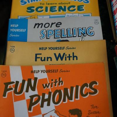 VINTAGE COLORING BOOKS OF POPULAR CHARACTERS/ LESSON BOOKS