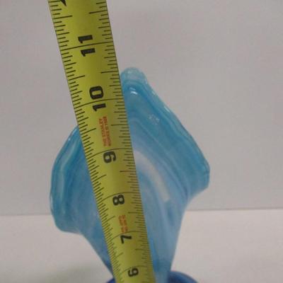Sooner Ozark Art Glass Hand Blown Vase Approx 10 1/2" Tall #23
