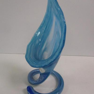 Sooner Ozark Art Glass Hand Blown Vase Approx 10 1/2" Tall #23