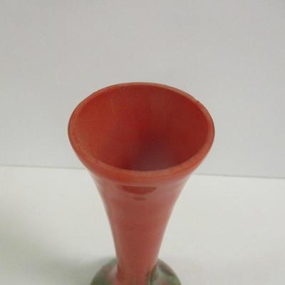 Hand Blown Multi-Colored Vase Approx 7 1/2" Tall #25