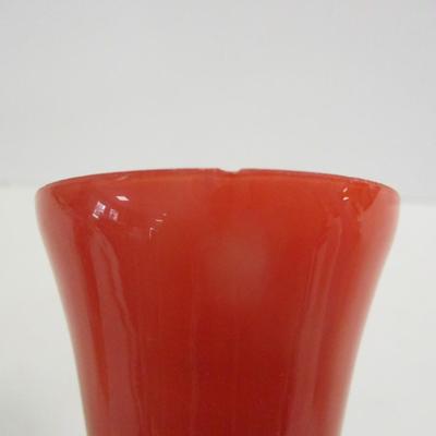 Hand Blown Multi-Colored Vase Approx 7 1/2" Tall #25