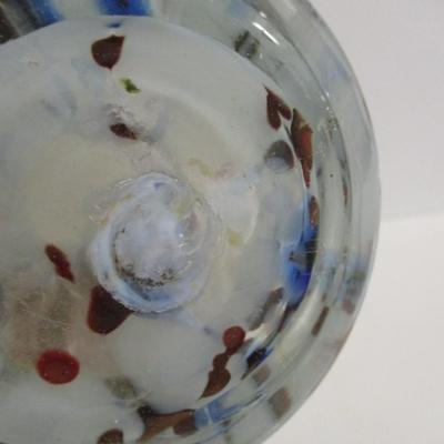 Hand Blown Multi-Color Murano Vase #27