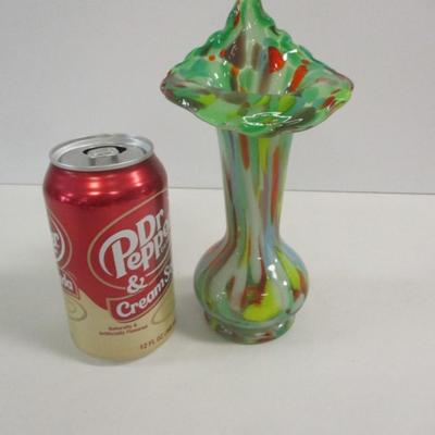 Hand Blown Murano Tulip Vase Approx 8" Tall #28