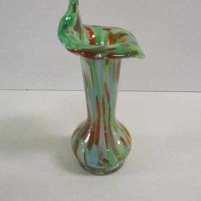 Hand Blown Murano Tulip Vase Approx 8" Tall #28