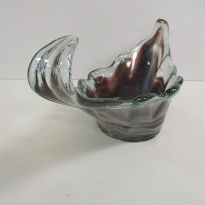 Hand Blown Murano Milliaccio Venezia Glass Vase #29