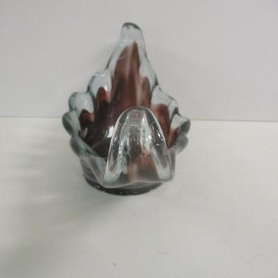 Hand Blown Murano Milliaccio Venezia Glass Vase #29