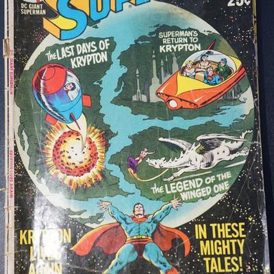 GROUPING OF VINTAGE 1970'S DC COMICS SUPERMAN 1970's