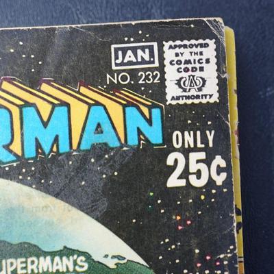 GROUPING OF VINTAGE 1970'S DC COMICS SUPERMAN 1970's