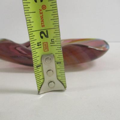 Multi-Colored Art Glass Ashtray #33