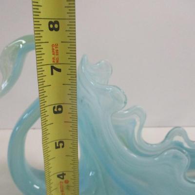 Hand Blown Sooner Glass Swan #35