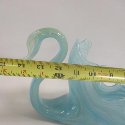 Hand Blown Sooner Glass Swan #35