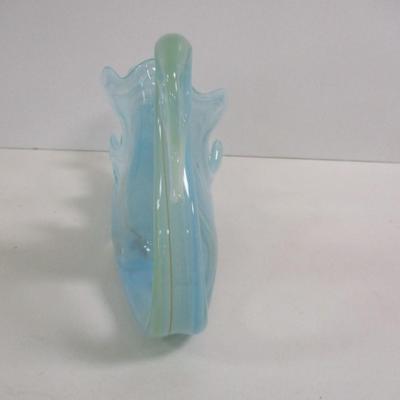 Hand Blown Sooner Glass Swan #35