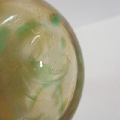 Hand Blown Multi-Color Glass Vase Approx 8 3/4" Tall #36