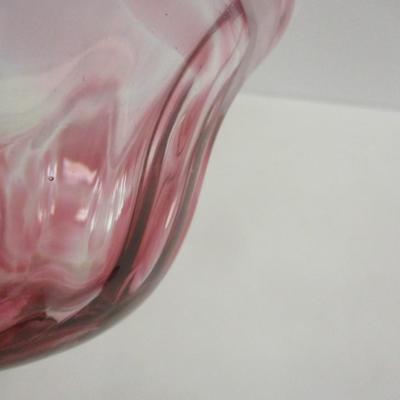 Hand Blown Glass Swirl Bowl #40