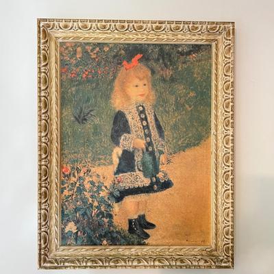 3 Vintage Carved Solid Wood Framed Prints on Board - Suzanne Eisendieck