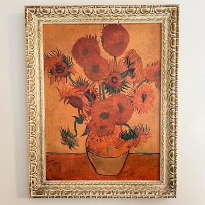 3 Vintage Carved Solid Wood Framed Prints on Board - Suzanne Eisendieck