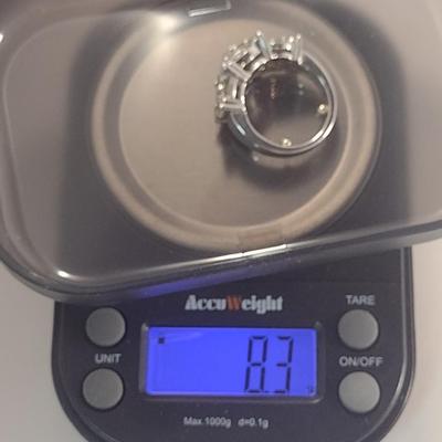 14 Karat White Gold and Diamond Ring- Size 4- Approx Weight 8.3 Grams (#36)