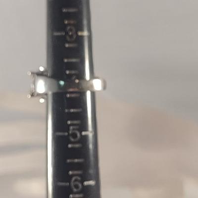 14 Karat White Gold and Diamond Ring- Size 4- Approx Weight 8.3 Grams (#36)