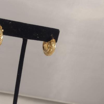 14 Karat Yellow Gold Post Earrings- Approx Weight 4.2 Grams (#40)