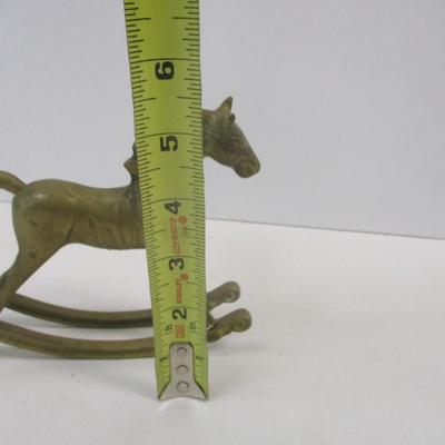 Solid Brass Little Rocky The Rocking Horse