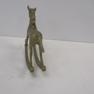 Solid Brass Little Rocky The Rocking Horse