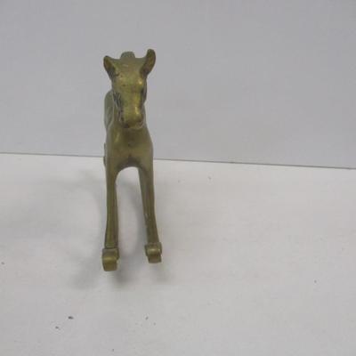 Solid Brass Little Rocky The Rocking Horse