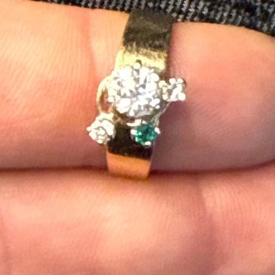 E13-14k stamped ring