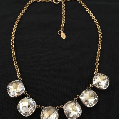 Catherine Popesco France large stone Six crystal necklace