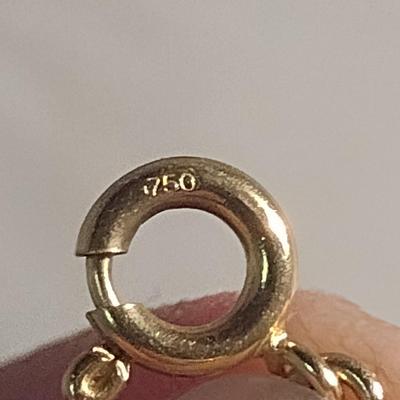 18 Karat Yellow Gold Bracelet- 7" Long- Approx Weight 3.5 Grams (#45)