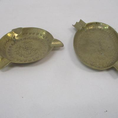 Brass Etched Ashtrays