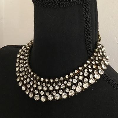 Beautiful Rhinestone Collar Necklace. Sparkly