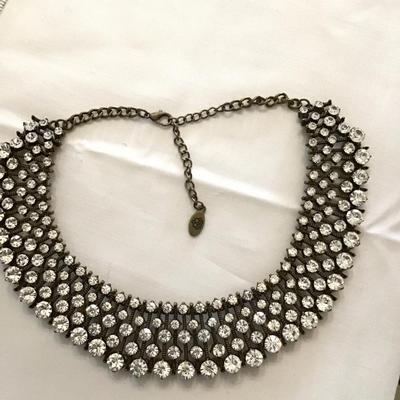 Beautiful Rhinestone Collar Necklace. Sparkly