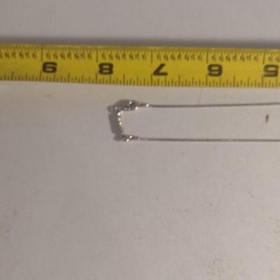 14 Karat White Gold Necklace with Pendant- Approx 6.5 Grams Total Weight (#47)