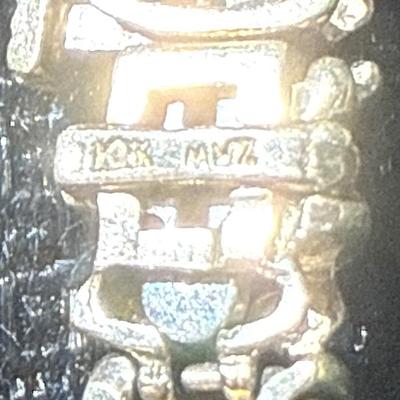 E14-10K Stamped Bracelet