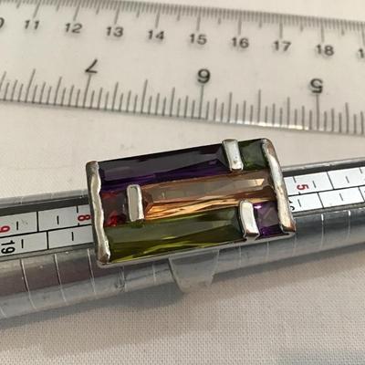 Stained Window pain Large Statement Ring