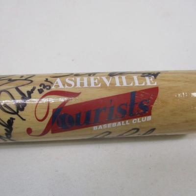 Louisville Slugger Asheville Tourists Baseball Bat Signed & Signed Baseball