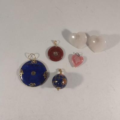 Collection of Stone Jewelry- Pendants and Earrings (#50)