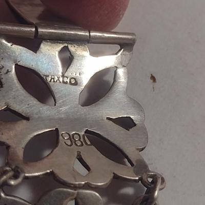 Taxco 980 Sterling Silver Bracelet- 6 1/2" Long- Approx Total Weight 30.0 Grams (#53)