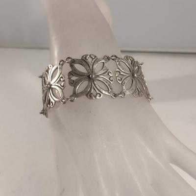 Taxco 980 Sterling Silver Bracelet- 6 1/2" Long- Approx Total Weight 30.0 Grams (#53)