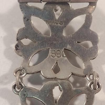 Taxco 980 Sterling Silver Bracelet- 6 1/2" Long- Approx Total Weight 30.0 Grams (#53)