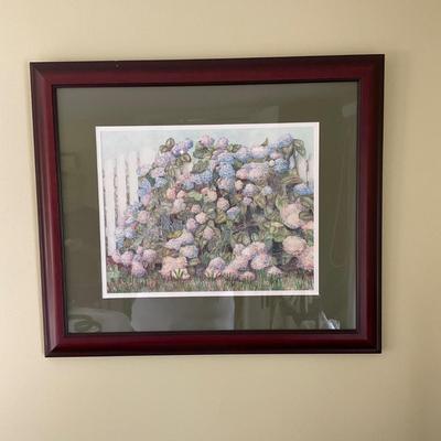 UD759 Original Pencil Sketch of Hydrangeas by Gainor Urian