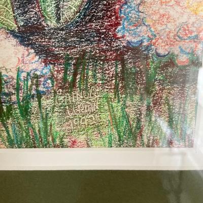 UD759 Original Pencil Sketch of Hydrangeas by Gainor Urian