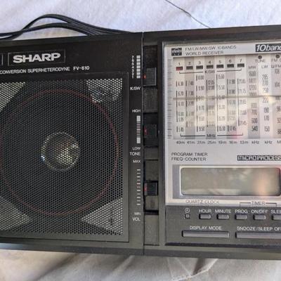 SHARP FV-610 GB Dual Conversion High Sensitivity FM Stereo 10 Band Receiver