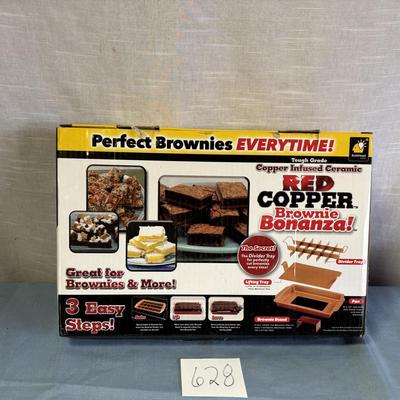 Red Copper Brownie Pan