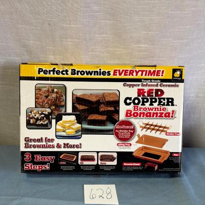 Red Copper Brownie Pan