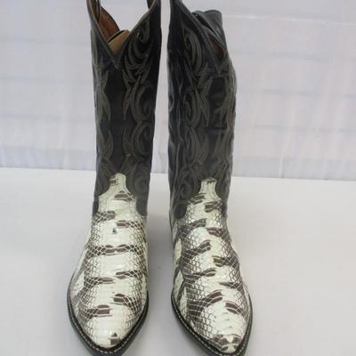 Made In USA Size 13D Acme Boots Tiger Snake Boots