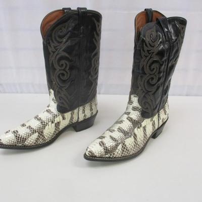 Made In USA Size 13D Acme Boots Tiger Snake Boots