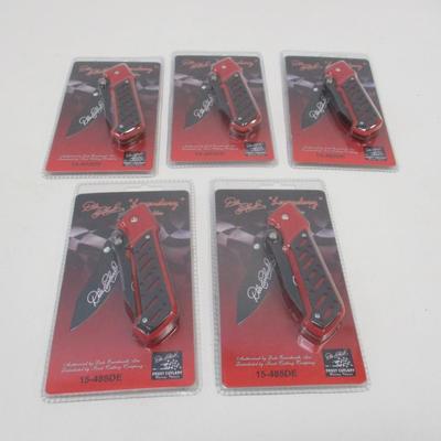 Set of 5 New - Dale Earnhardt "Legendary Folder" Knives 15-485DE #1